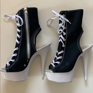 Pleaser open toe sneaker 6inch platform